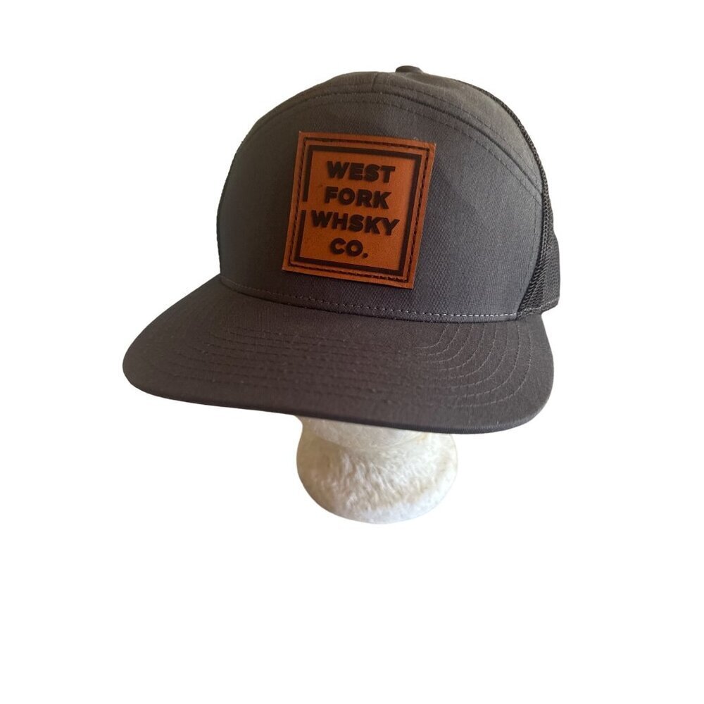 West Fork Whisky Gray Hat Cap Meshback Adjustable
